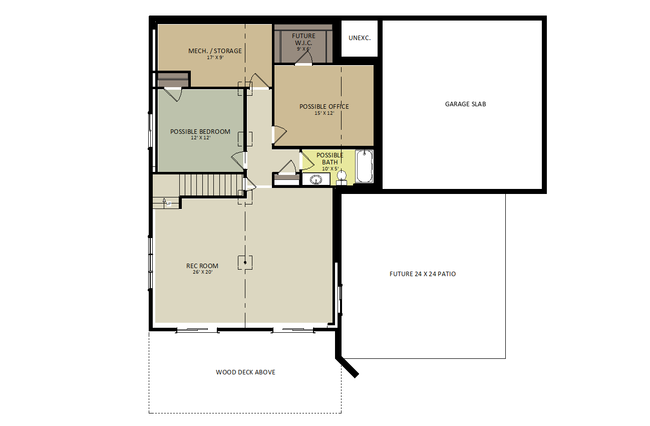 Bear CreekLower Level Floor Plan